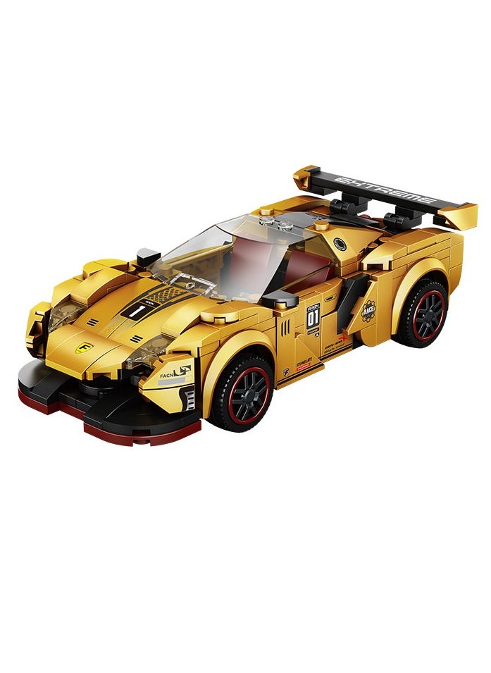 Generic - Racing Car Building Blocks Set - 1 Player - Ages 6+ - DIY Construction Toy - Pull Back Function - Light & Sound Effects - 270 PCS - Image 1
