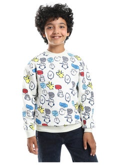 Cotton Printed Boys Sweatshirt
