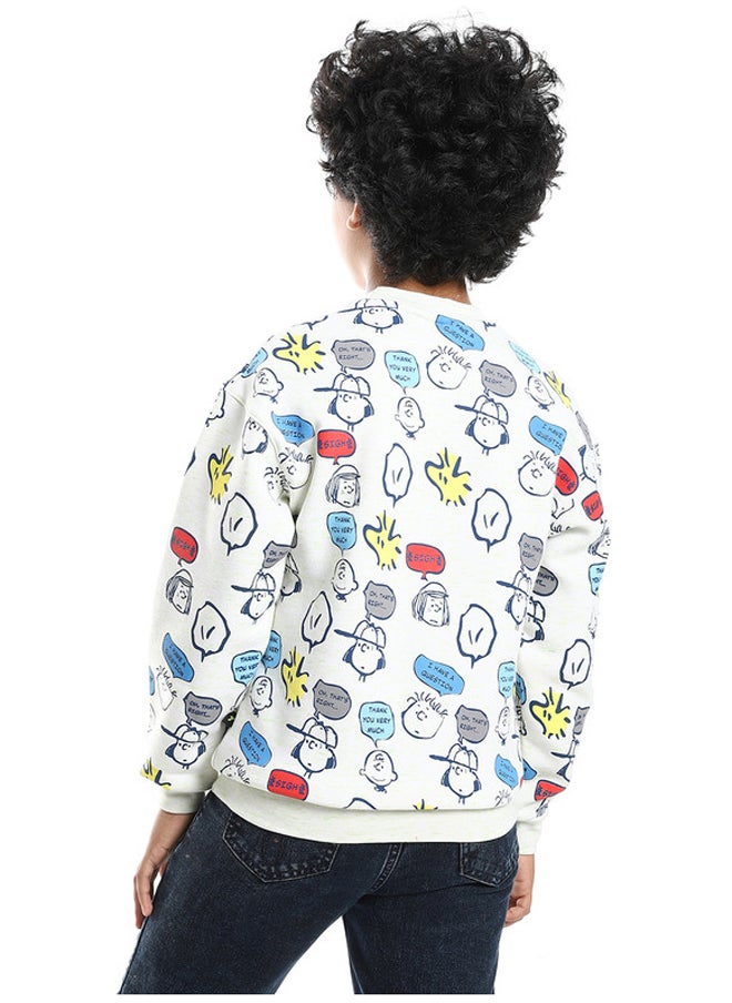 DIADORA - Cotton Printed Boys Sweatshirt - Image 1