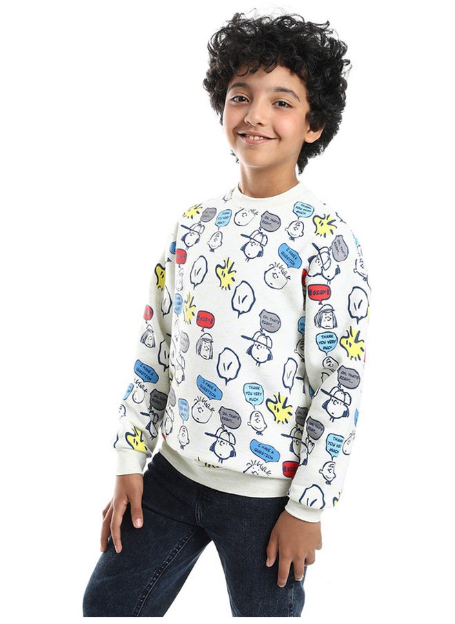 DIADORA - Cotton Printed Boys Sweatshirt - Image 1
