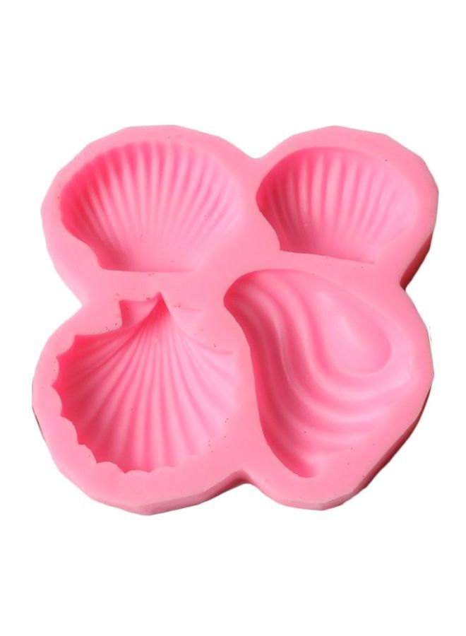 NIBEMINENT Shell Scallop Shaped Mould Pink 