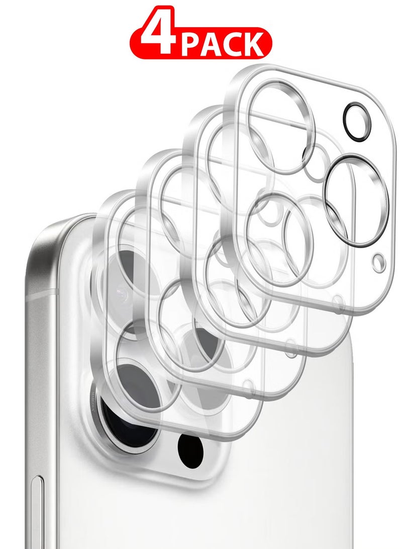 ELTRAZONE iPhone 16 Pro Max Camera Lens Protector 4-Pack – Ultra HD Tempered Glass, 9H Hardness, Anti-Scratch, Case-Friendly, Easy Installation Clear Lens Cover - Image 1