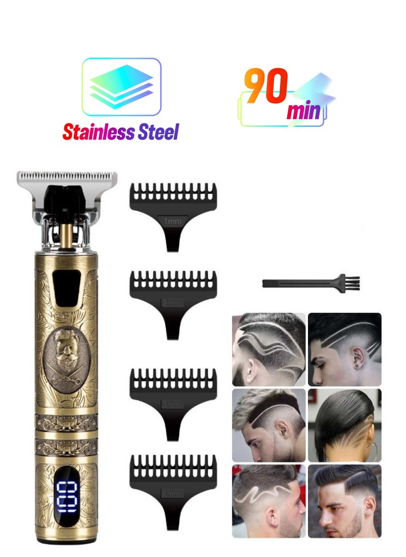 VIO Hair Trimmer for Men Hair Clipper Professional Haircut for Men Rechargeable LED Display  - Image 1