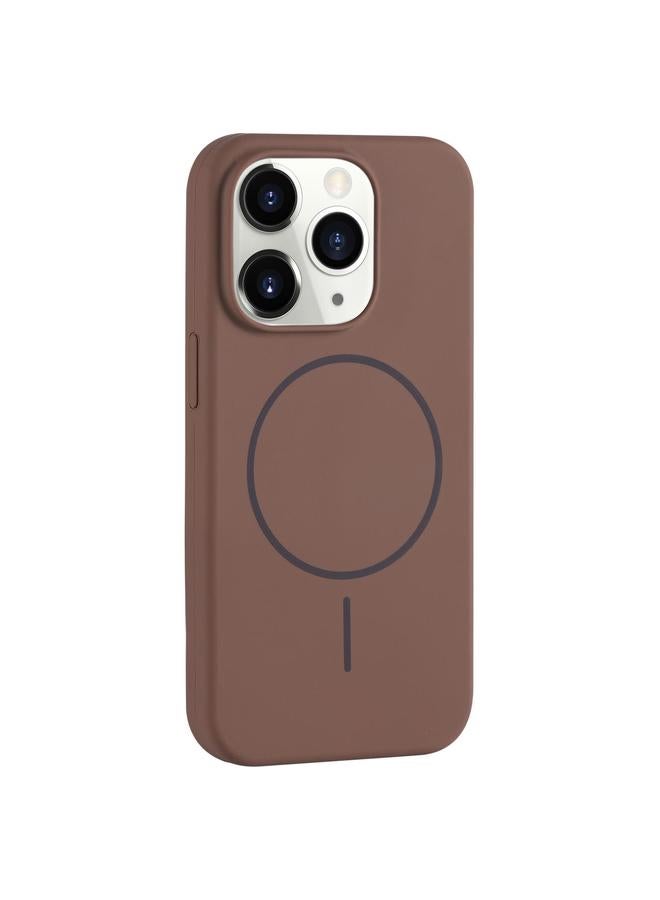 اس-توب جراب لهاتف iPhone 11 Pro Max مزود بكاميرا ذات فتحة كبيرة من MagSafe مصنوع من السيليكون السائل مع تغطية كاملة - Image 1