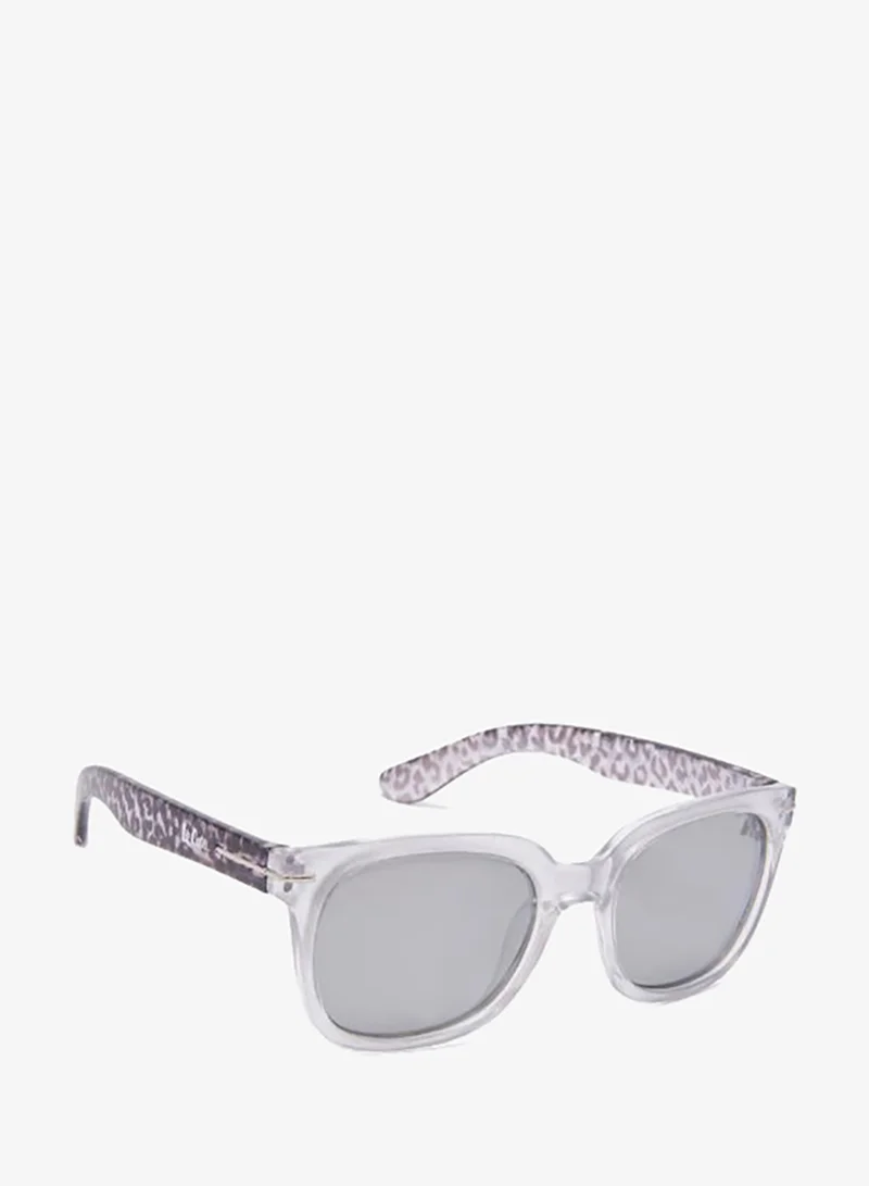 Lee Cooper Polarized Sunglasses Silver Frame Silver Mirror Mirror Lens 47mm  - LCK116C02
