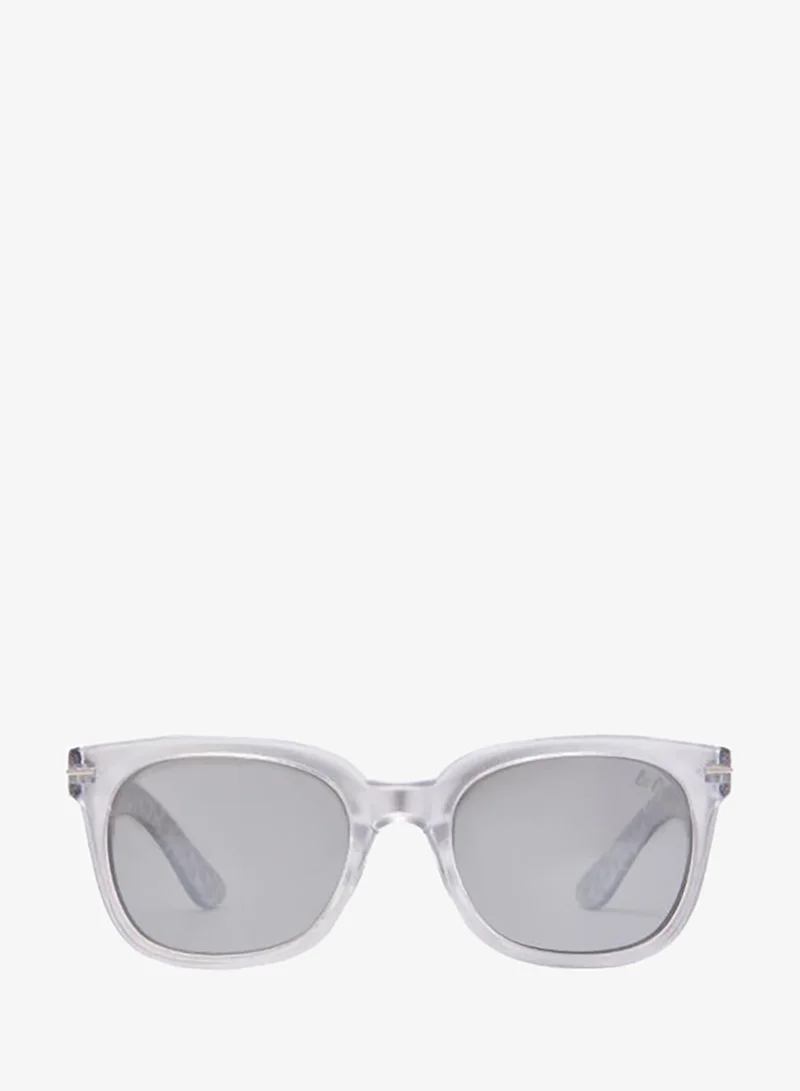 Lee Cooper Polarized Sunglasses Silver Frame Silver Mirror Mirror Lens 47mm  - LCK116C02