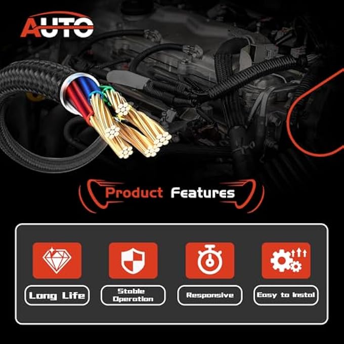 AUTO OCCASION Automotive Alternators Plug Connector Pigtail 3 PIN Compatible With A8 Quattro RS7 S6 S7 S8, Compatible with Infiniti G25 G35 G37 M35 M37 Q40 Q50 Q60 Q70 Q70L (Pack of 4) - Image 5