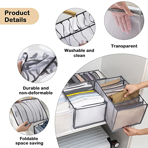 TIGARI Wardrobe Clothes Organizer, Draw and Closet Organizers, Storage for Socks, Underwear, Bra Ties, Baby Clothes (Gray) - Image 5