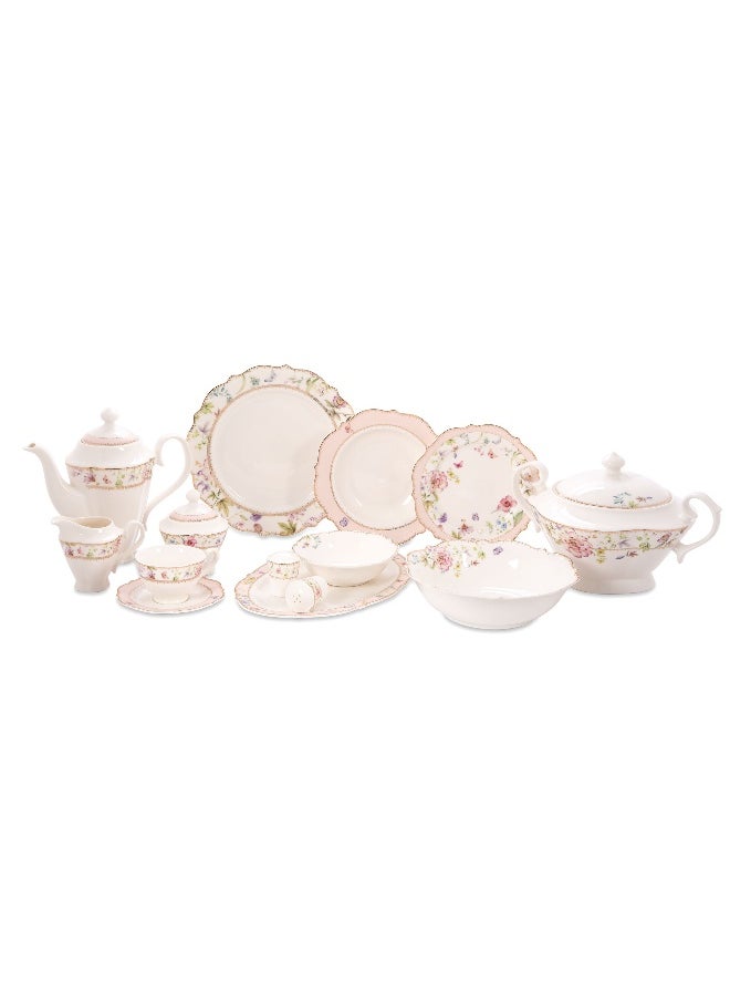La Mesa 47 pieces Fine Bone Porcelain Dinner Set  - Image 2