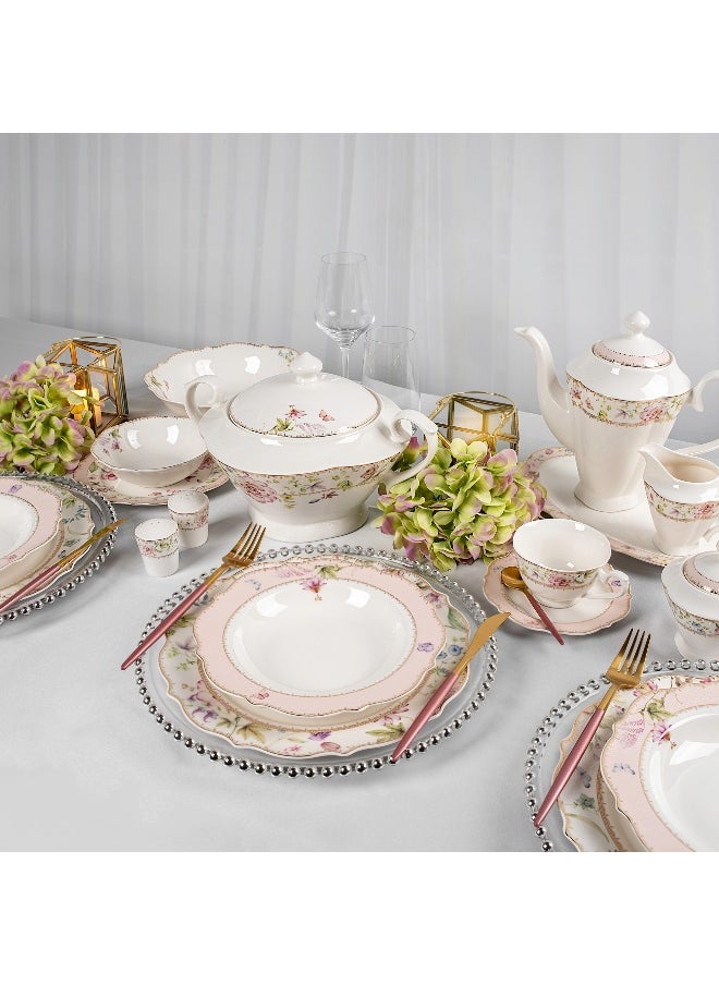 La Mesa 47 pieces Fine Bone Porcelain Dinner Set  - Image 1