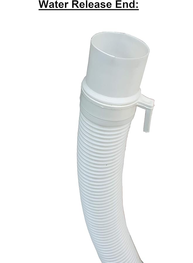 إيروريكس خرطوم تصريف مياه الصرف الصحي المرن لغسالة التحميل العلوي الأوتوماتيكية بالكامل وشبه الأوتوماتيكية بطول 1.5 متر - Image 3