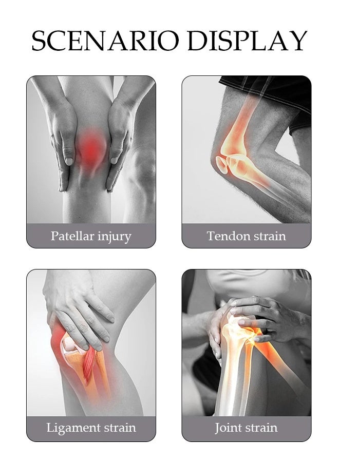 DUNISO 2 Pcs Fitness Knee Straps， Knee Brace Compression Bandage，Elastic Knee Wrap Compression Bandage Brace Support for Legs，Strong Toughness, Durable and Not Deformed，Protective Gear for Training Squat Weightlifting Equipment，1.8m - Image 2