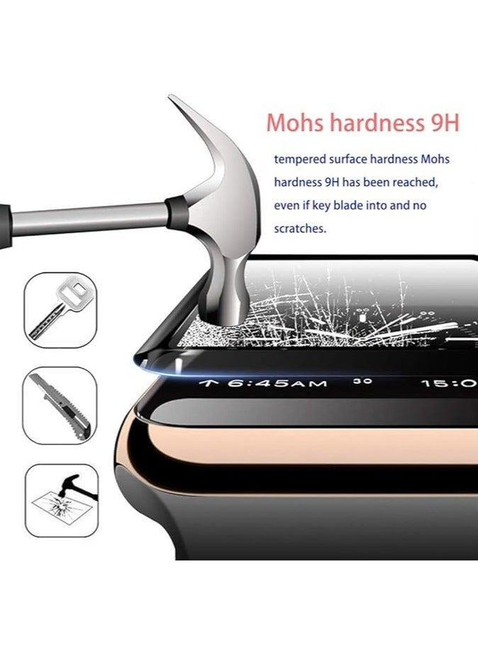 Silicone Replacement Strap With 5D Glass For Apple Watch Series 6/5/4/3/2/1/SE - 40mm - Image 2