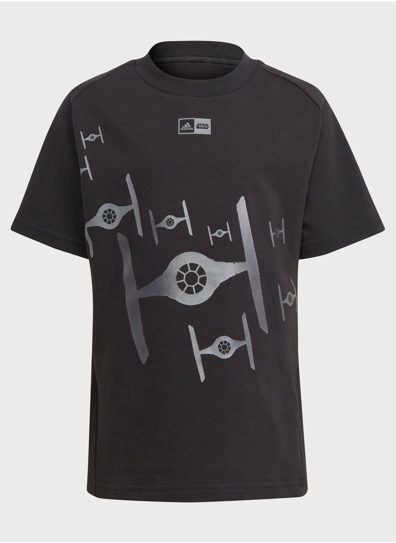 Adidas - Little Kids Starwars Z.N.E T-Shirt - Image 1