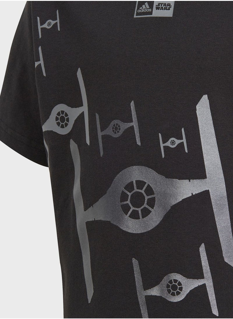 Adidas - Little Kids Starwars Z.N.E T-Shirt - Image 1