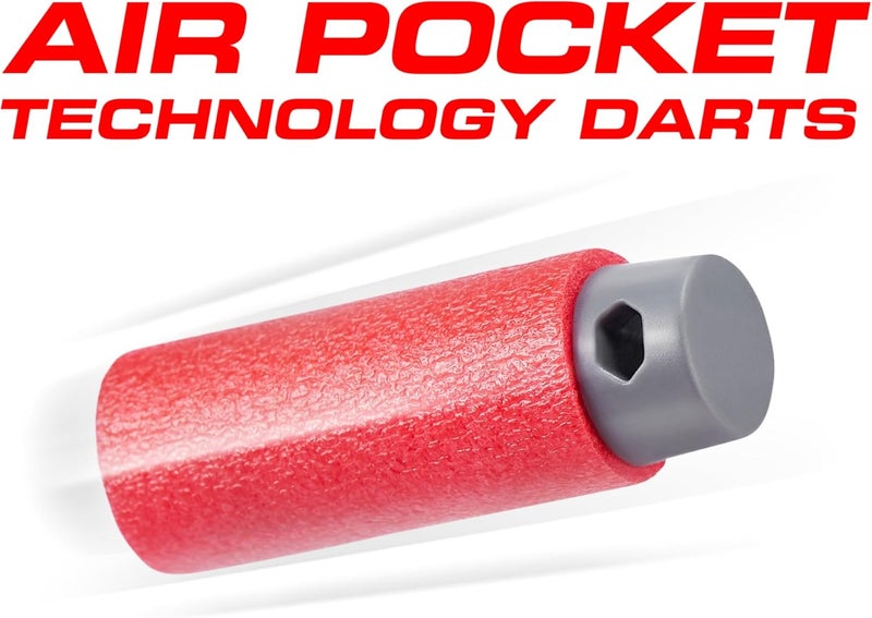 X-Shot Pro Series Half Length Air Pocket Technology 100 Darts Pack To Refill Blaster, Kids Toy Gun Bullets - Image 4