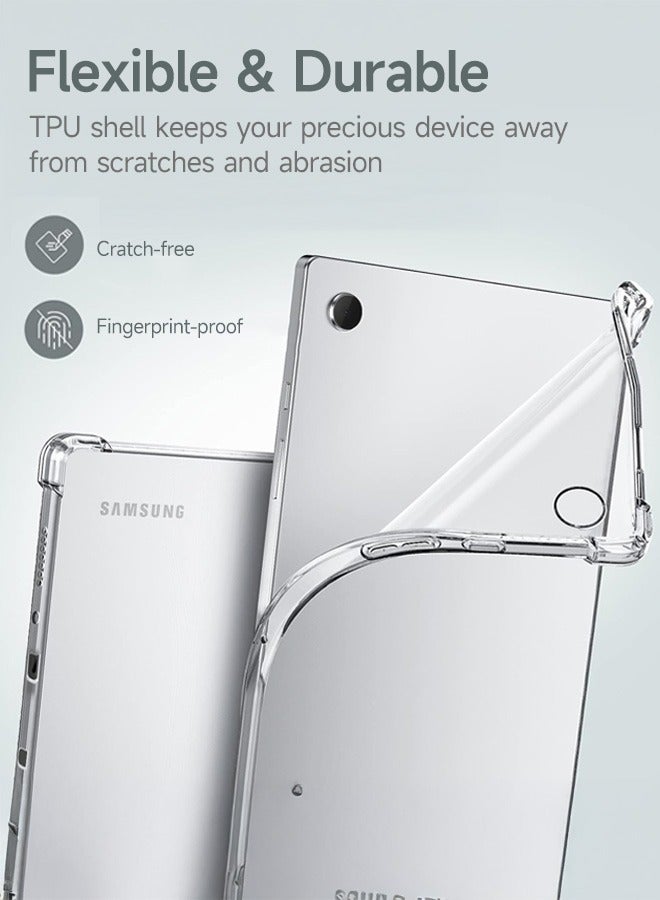 Tersely Clear Case Cover for Samsung Galaxy Tab A9 Plus/A9+ 11 inch(SM-X210, SM-X215, SM-X216), Air Hybrid Slim Fit Shockproof Crystal TPU Protective Case Cover for Samsung Galaxy Tab A9+ 2023 - Image 3