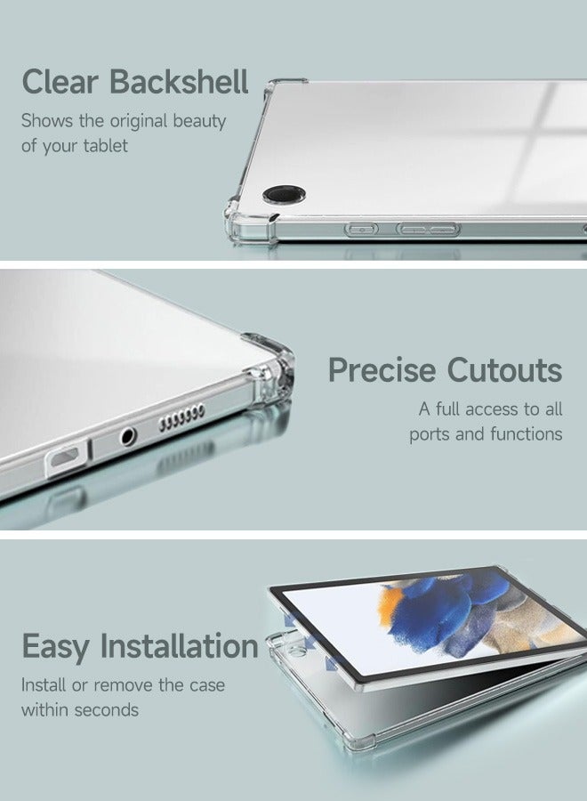 Tersely Clear Case Cover for Samsung Galaxy Tab A9 Plus/A9+ 11 inch(SM-X210, SM-X215, SM-X216), Air Hybrid Slim Fit Shockproof Crystal TPU Protective Case Cover for Samsung Galaxy Tab A9+ 2023 - Image 4