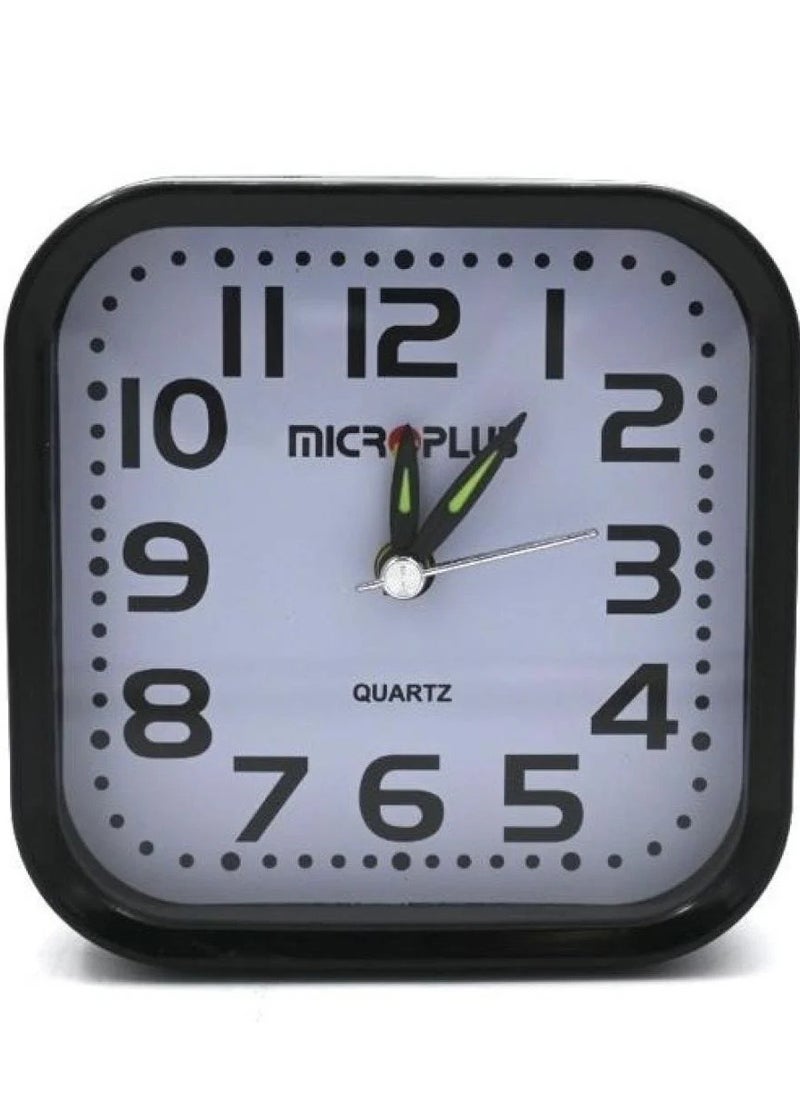 Microplus - Analogue Twin Bell Alarm Clock Black PS-4729 - Image 1