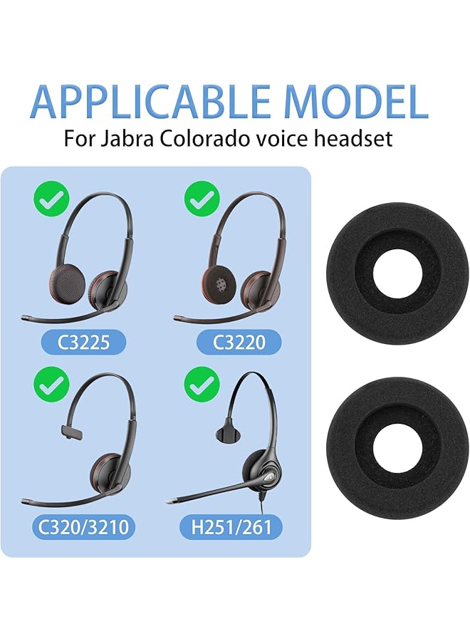 إيروريكس وسائد أذن سماعات الرأس وسائد أذن سماعات الرأس أغطية سماعات رأس بديلة وسائد سماعة رأس بديلة عبوة من 4 قطع باللون الأسود - Image 5