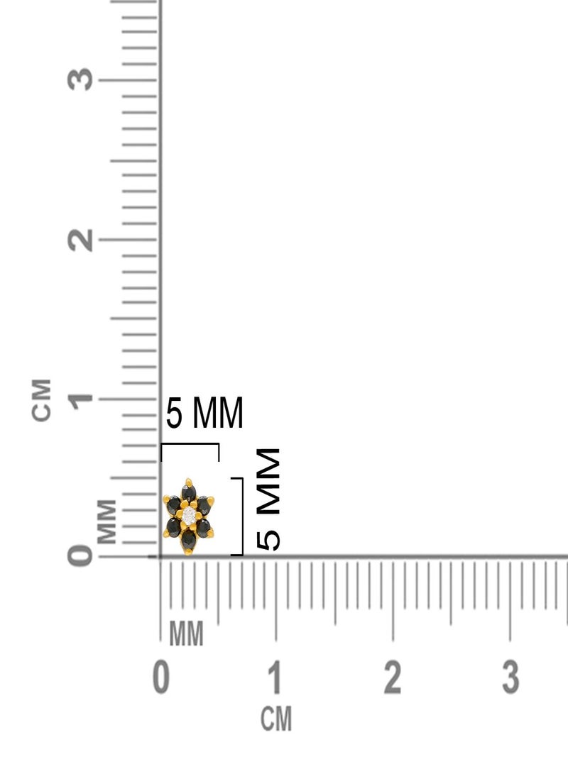 Malabar Gold and Diamonds 22 Karat 916 Purity Screw Nosepin for Women DZNP048Y - Image 4