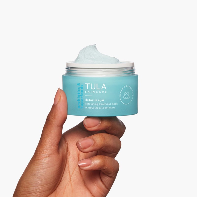 TULA Skin Care Detox in a Jar - Exfoliating Treatment Mask with Hydrating Vitamin E, Soybean Oil and Bentonite Clay, 1.7 oz. - Image 3