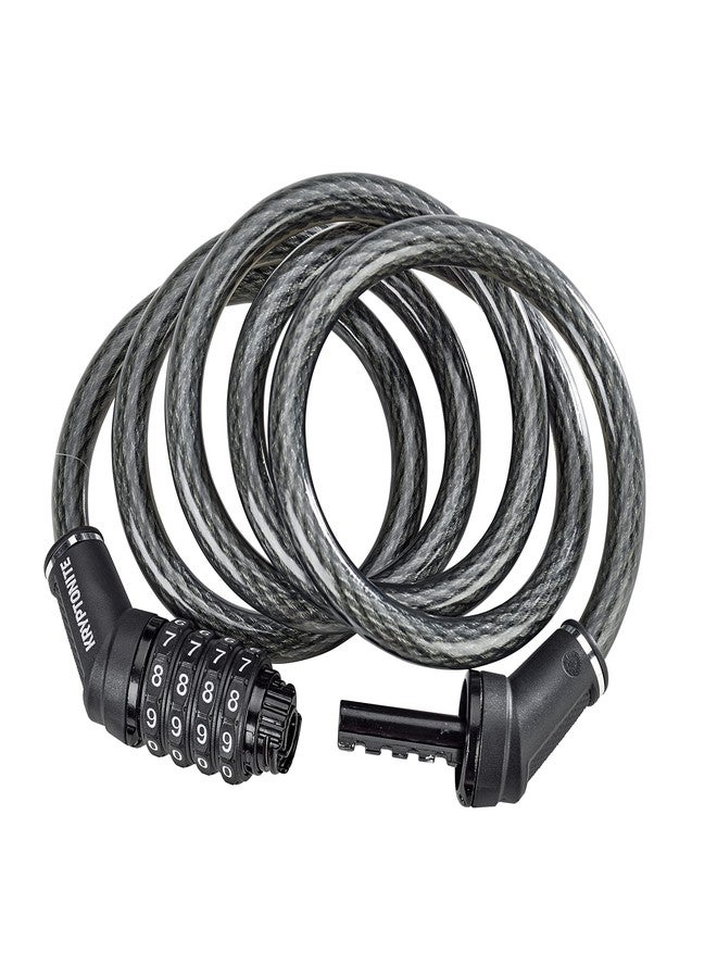 Kryptonite Resettable Combination Bike Lock Cable, 6ft. x 12mm Braided Steel Cable Anti-Theft Security Bicycle Lock with Keys for Outdoor Equipment, Bicycles, Scooters, Fence, Gate - Image 2