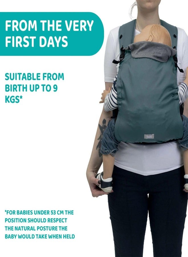 Chicco Skin Fit Baby Carrier Green Wood | Easy to Wear & Fit | Parent & Front Facing | Easy to Pack & Store | Up to 9 kgs - Image 2