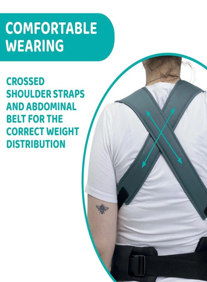 Chicco Skin Fit Baby Carrier Green Wood | Easy to Wear & Fit | Parent & Front Facing | Easy to Pack & Store | Up to 9 kgs - Image 5