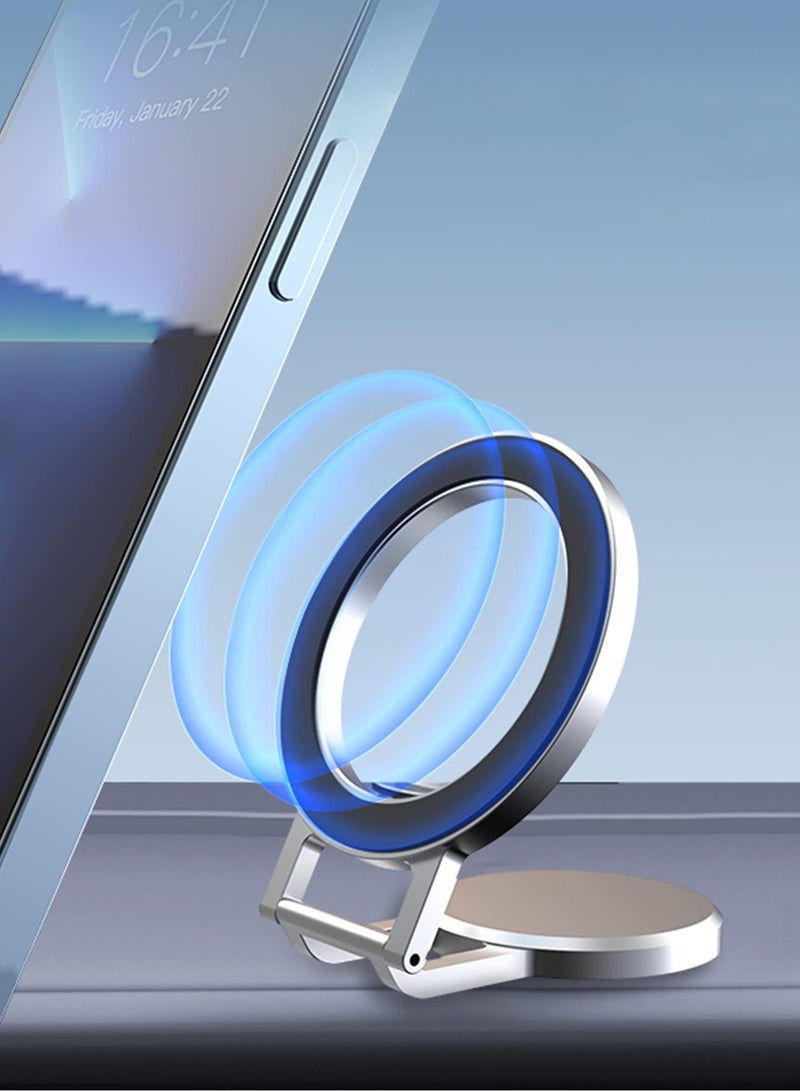 Excefore Car Phone Mount for MagSafe, Magnetic Dashboard Phone Holder for Car, All Metal Design, Fit for Magsafe iPhone 14 13 12 Pro/Max/Mini/Plus MagSafe Case (Sliver) - Image 1