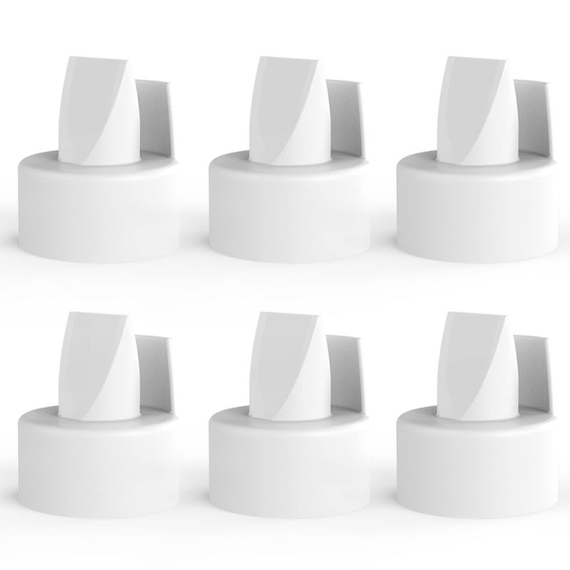 6Count Papablic Duckbill Valves for Spectra and Medela Replaceable Duckbill Valves for Spectra S1 Spectra S2 valves and Medela Pump in Style BPADEHP Free White