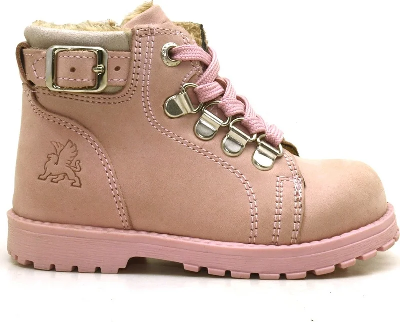 Raker Griffon Genuine Leather Pink Zipper Winter Baby Girl Boots