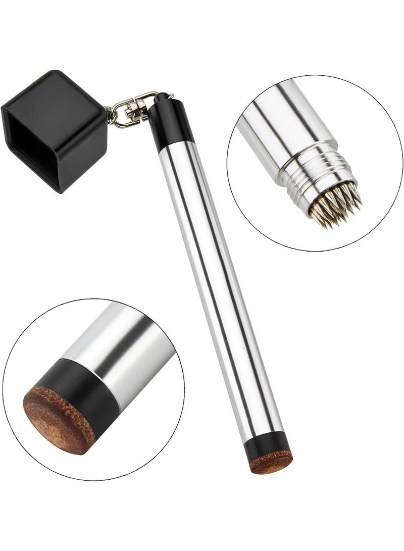 Soofam 1 Pcs Pool Chalk Holder for Billiards, 2 in 1 Portable Pool Snooker Chalk Holder Billiard Cue Tip Pricker Prep Tool, Pool Table Accessory - Image 2
