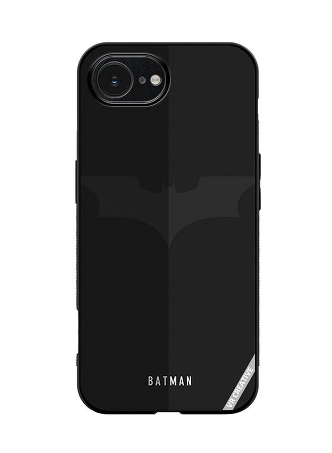 غطاء حماية لهاتف آبل آيفون 16e بتصميم باتمان متعدد الألوان