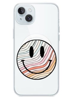 Magnetic Case for iPhone 15 Plus 6.7-inch Compatible with MagSafe Wireless Charging, Shockproof Phone Bumper Cover Smiley