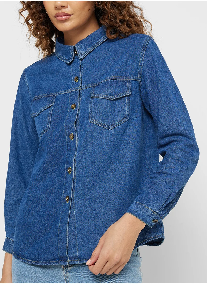 Ginger Chambray Denim Regular Fit Shirt
