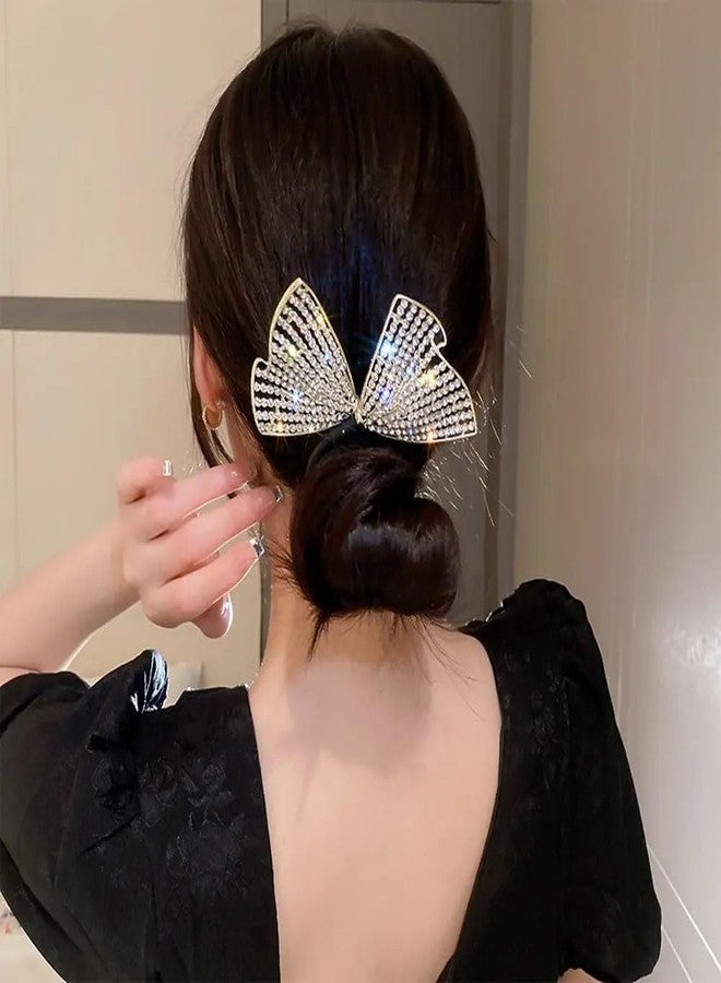Ashkash 1pcs Temperament Elegant Girls Disk Hair Sticks Retro Flash Crystal Fishtail Hair Bun Maker Women Ball Head Curler - Image 3