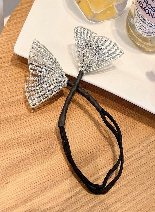 Ashkash 1pcs Temperament Elegant Girls Disk Hair Sticks Retro Flash Crystal Fishtail Hair Bun Maker Women Ball Head Curler - Image 2