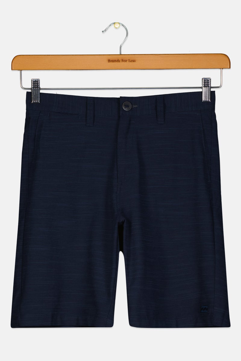 Billabong Kids Boy Micro Stripe Walking Shorts, Navy - Image 1