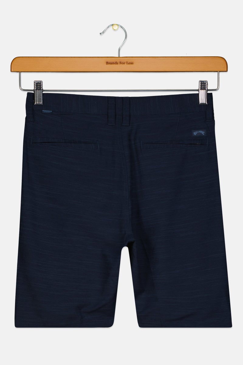 Billabong Kids Boy Micro Stripe Walking Shorts, Navy - Image 2