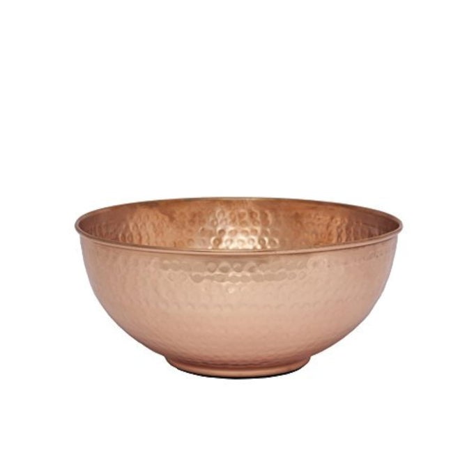 PURE COPPER MIXING BOWL WITH HAMMERED FINISH FOR SALAD EGG BEATING DECORATIVE KITCHEN SERVING PURPOSES 75 MEDIUM