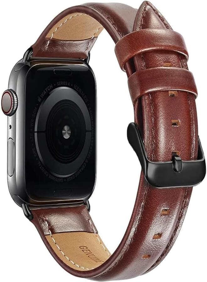 Next store Compatible with Apple Watch Band 38/40/41, Genuine Leather Replacement Wristband for iWatch Series 7 6 5 4 3 2 1 SE