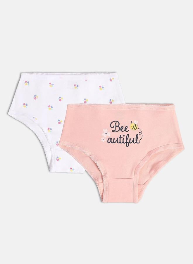 MINIKLUB Pack of 2 - Girls Cotton Knitted Briefs - Image 1