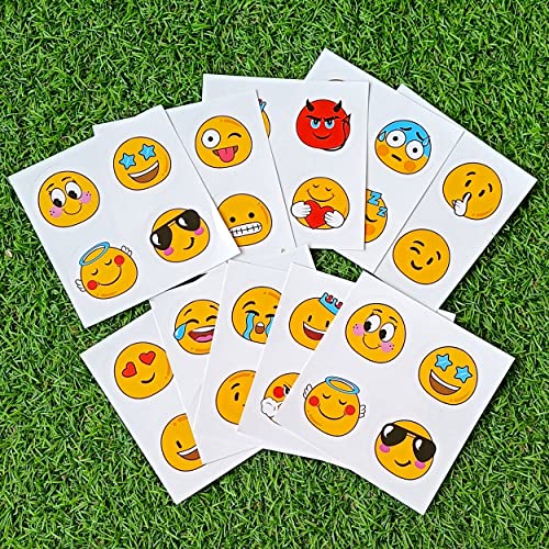 weRevel Emoji Emoticon Stickers, 40 Pieces, 2 inches, Round, 20 Unique Designs - Image 3