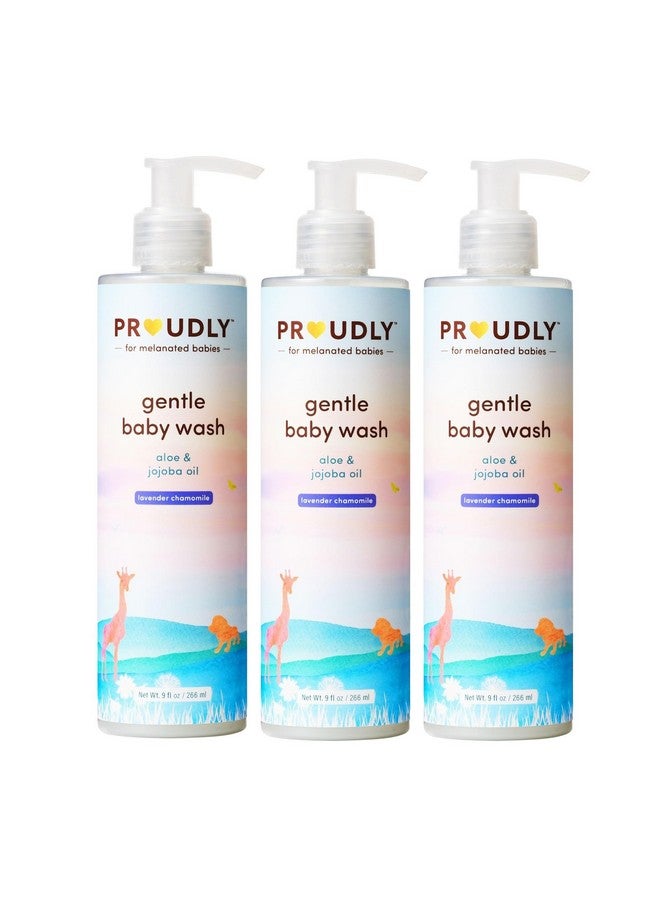 PROUDLY Gentle Baby Wash by Gabrielle Union & Dwyane Wade, for Black & Brown Babies & Dry, Sensitive Skin, Tear-Free, pH Balance, Lavender Chamomile, 3-Pack (9 oz each) - Image 1