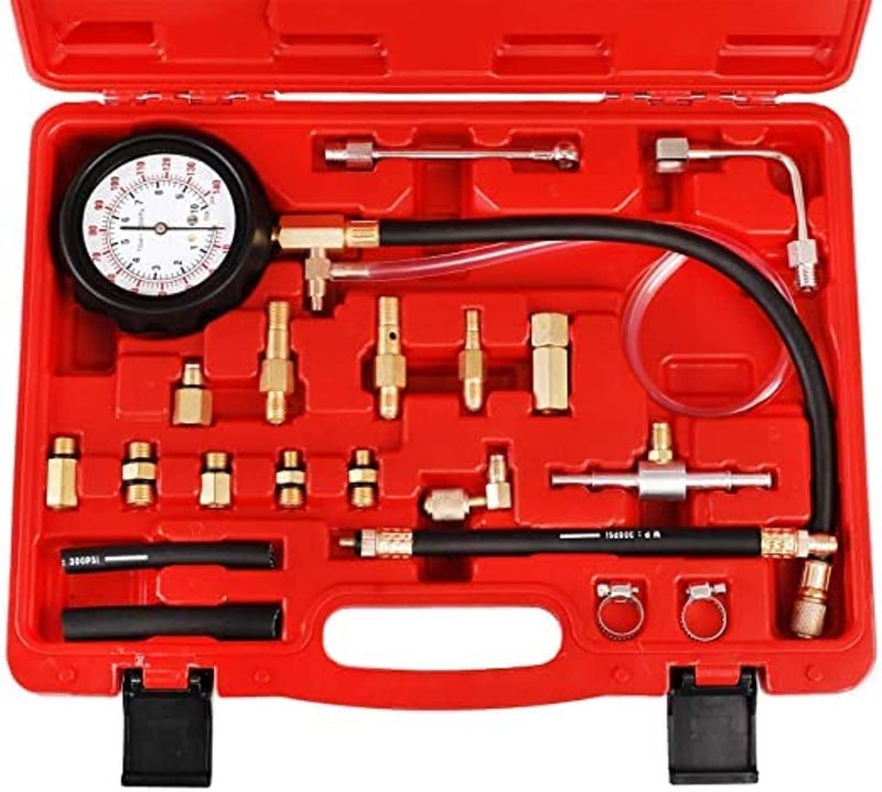 AQSON Gasoline Engine Compression Tester Kit with Pressure Gauge and Accessories - Image 1