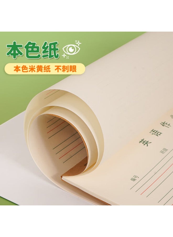 Simaa 3-pack English Homework Paper With Alphabet And Pinyin, Student Practice Notebook, English Book, 16k 22 Sheets, High School Student Learning Essential - Image 4