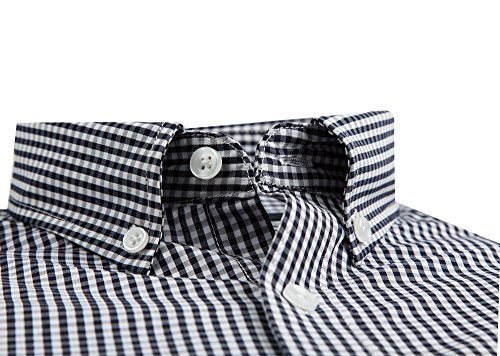 Double Pump Mens Button Down Shirts Cotton Long Sleeve Shirts Regular Fit(SL17B,L) - Image 2