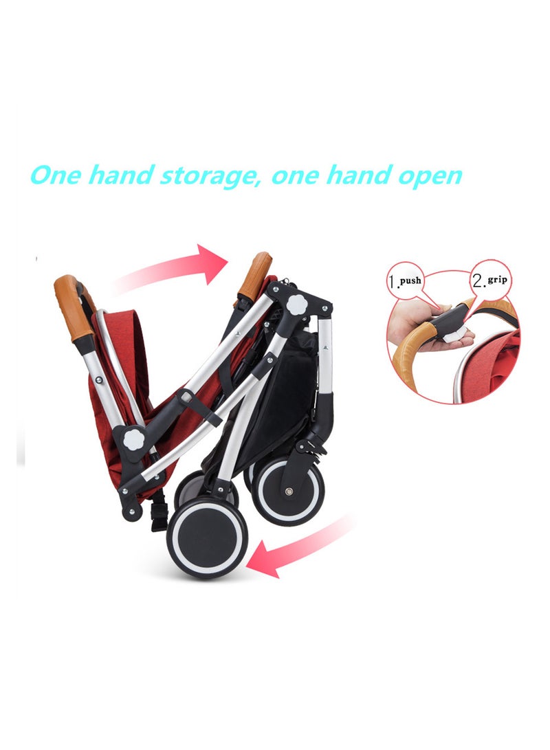 MaBaby Lightweight Baby Stroller Easy Fold Compact Toddler Stroller for Travel - Image 2