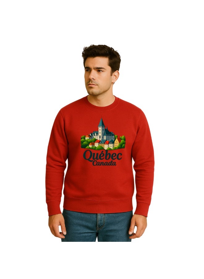PRINTSHOP4ME Canada Men’s Sweatshirt–Canada-Themed Graphic Print–Full Sleeve Soft Cotton Sweatshirt–Comfortable And Stylish For Travel,Casual Wear&Outdoor Use - Image 2